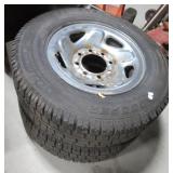 Pair of Cooper Discoverer tires with rims size Pair of Cooper Discoverer tires with rims size
