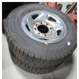 Pair of Cooper Discoverer tires with rims size