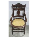 Antique Victorian wood chair. Antique Victorian wood chair.
