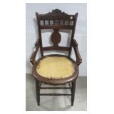 Antique Victorian wood chair.