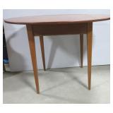 Wood double drop leaf table. Measures 29.5" h x Wood double drop leaf table. Measures 29.5" h x