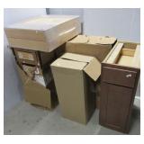 (5) Kitchen cabinets with various designs and (5) Kitchen cabinets with various designs and