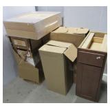 (5) Kitchen cabinets with various designs and