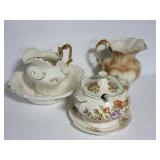 Arnel wash bowl & pitcher, pitcher, & soup Arnel wash bowl & pitcher, pitcher, & soup