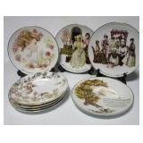 (8) Avon plates with some stands.