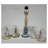 (5) Avon dome figurines & Avon Presidents (5) Avon dome figurines & Avon Presidents
