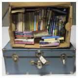 Storage trunk filled with crafting yarn & other Storage trunk filled with crafting yarn & other