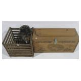Mattamuskeet sportsman box, wood crate, & Mattamuskeet sportsman box, wood crate, &