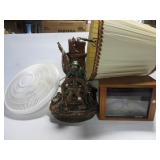 Head Surge heater, nautical lamp (has damage), &