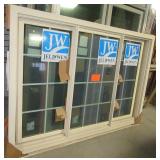 New Jeld-Wen three pane dual siding window. New Jeld-Wen three pane dual siding window.