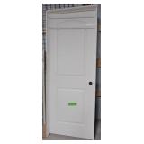 Two panel interior door with jamb. Measures 82" x