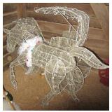 Outdoor lighted reindeer & carriage. Measures Outdoor lighted reindeer & carriage. Measures