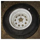 Good Year tire with rim size ST225/75R15. Good Year tire with rim size ST225/75R15.