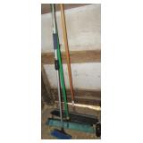 (2) Push brooms & car wash brush with hose (2) Push brooms & car wash brush with hose