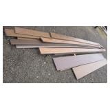 Approx. 16 pieces of various composite decking of