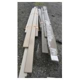 Approx. 25 boards of various composite decking of