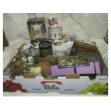 (2) Boxes of collectibles and  home décor items