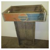 (2) Vintage wood carriers including Pepsi, etc.