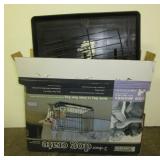 2-Door dog crate with original box. 2-Door dog crate with original box.