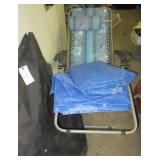 (2) Folding chairs of various styles in a carry (2) Folding chairs of various styles in a carry