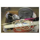 Rotisserie, small fan, extension cord, wind Rotisserie, small fan, extension cord, wind