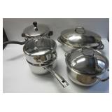 Cookware including saucepans, strainer, roasting Cookware including saucepans, strainer, roasting