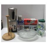 Kitchen and household items including Norelco