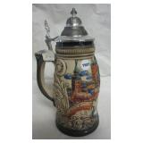 Made in Germany No. 1305/5000 lidded stein by