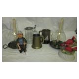 Pair of hurricane style candle holders, Virginia Pair of hurricane style candle holders, Virginia