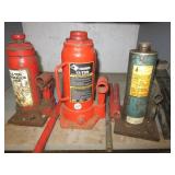 (3) Bottle jacks (4, 6, & 12 Ton) & Hitch insert