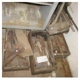 Large group of metal pieces including conduit,