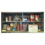 Contents of cupboard including garage brackets, Contents of cupboard including garage brackets,