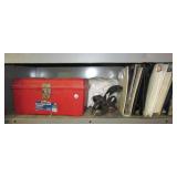 Bench top plastic portable tool box with large