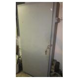 Steel garage cabinet. Measures 82" h x 36" w x Steel garage cabinet. Measures 82" h x 36" w x