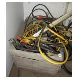 Wood crate filled with large amount of extension Wood crate filled with large amount of extension