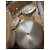 Large group of saw blades from 6.5" - 10".