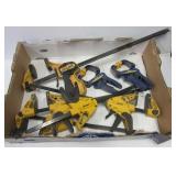 (7) Clamps including (4) Wolf Craft, (2) Irwin, & (7) Clamps including (4) Wolf Craft, (2) Irwin, &