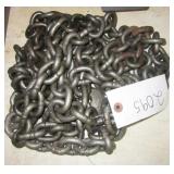 Heavy duty chain with one hook. Measures approx.