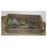 Wood Frigid wood crate including metal funnel, Wood Frigid wood crate including metal funnel,