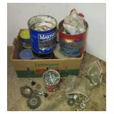 Large group of hardware including bolts, washers,