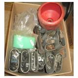 Large group of hardware including new drill bits, Large group of hardware including new drill bits,