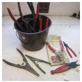 (17) Snap ring plier sets in variety of sizes.