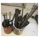 Large group of various size punches. Some are Large group of various size punches. Some are