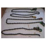 (3) Campbell small chains with (5) hooks total. (3) Campbell small chains with (5) hooks total.