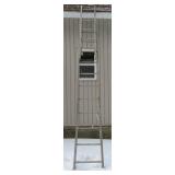 10ft Wood ladder with extension. 10ft Wood ladder with extension.