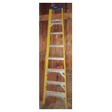 8ft Werner fiberglass ladder. 8ft Werner fiberglass ladder.
