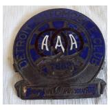 AAA Detroit Automobile Club plaque/badge.