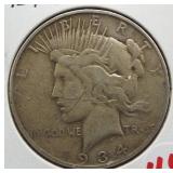 1924-D Peace silver dollar.