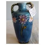 A fine glazed carted vase. Numbered 4523.