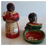 Vintage black Americana collectibles including